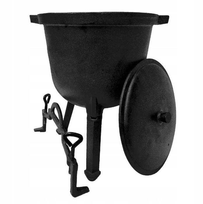 Kociołek myśliwski żeliwny 8L garnek ognisko grill