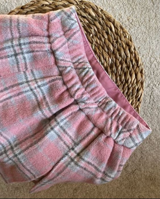 Дитяча тепла спідниця в клітку