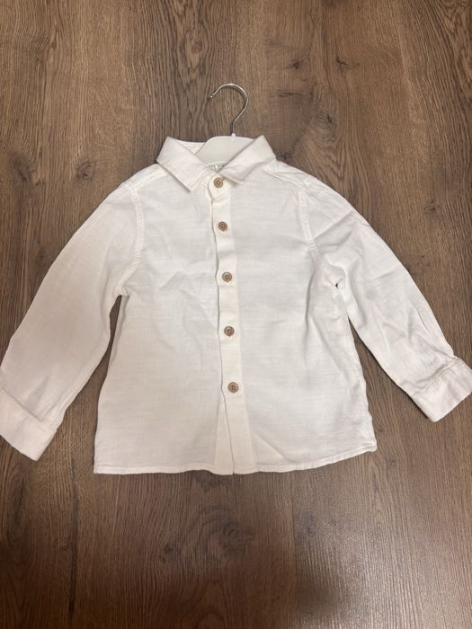 Біла сорочечка на хлопчика 80-86