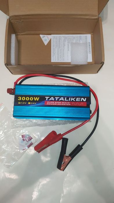 Новий інвертор перетворювач 12В Tataliken 3000W чистий синус для котла