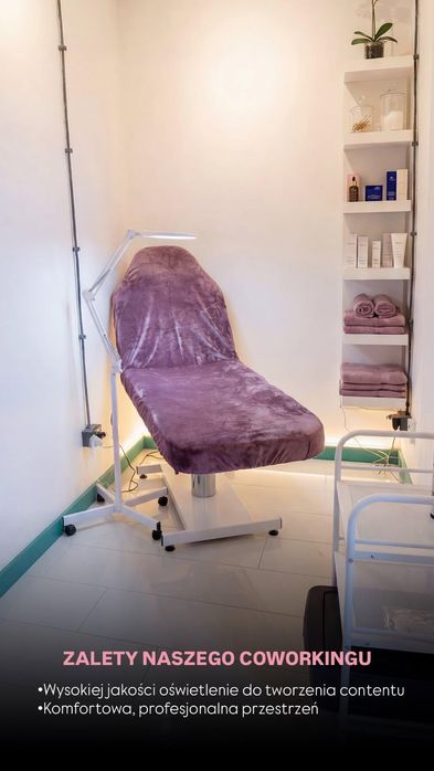 COWORKING Wynajem stanowisk pracy w salonie kosmetycznym
