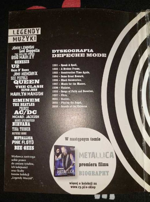 Depeche Mode The Dark Progression ( Legendy muzyki ) DVD 2011