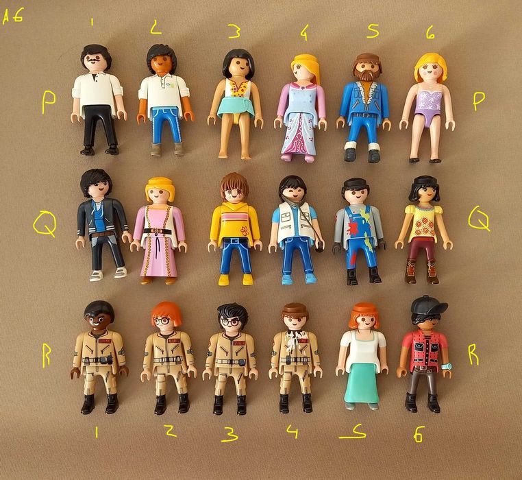 playmobil 128 figuras variadas - adultos