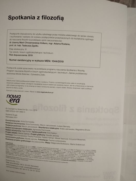 Spotkania z filozofią podręcznik liceum i technikum