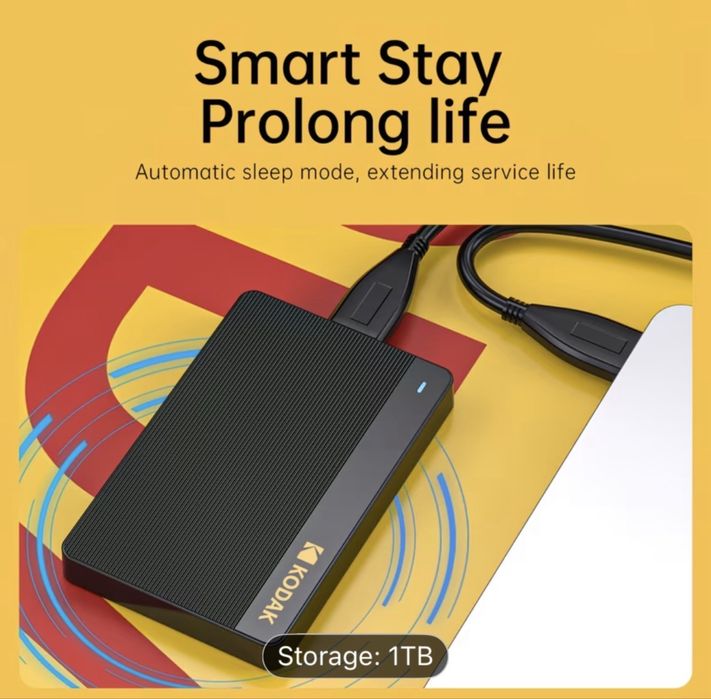 KODAK P160 External SSD USB 3.2 500Mb/s Portable SSD 1TB  нові, пломби