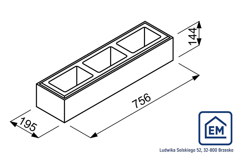 Pustaki ogrodzeniowe JONIEC - ROMA Lite - minimalistyczny wygląd