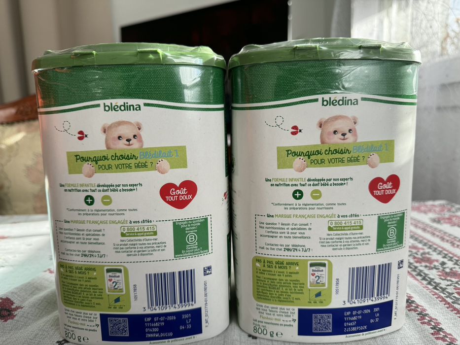 Дитяча суміш Blédina Blédilait 1. Детская смесь