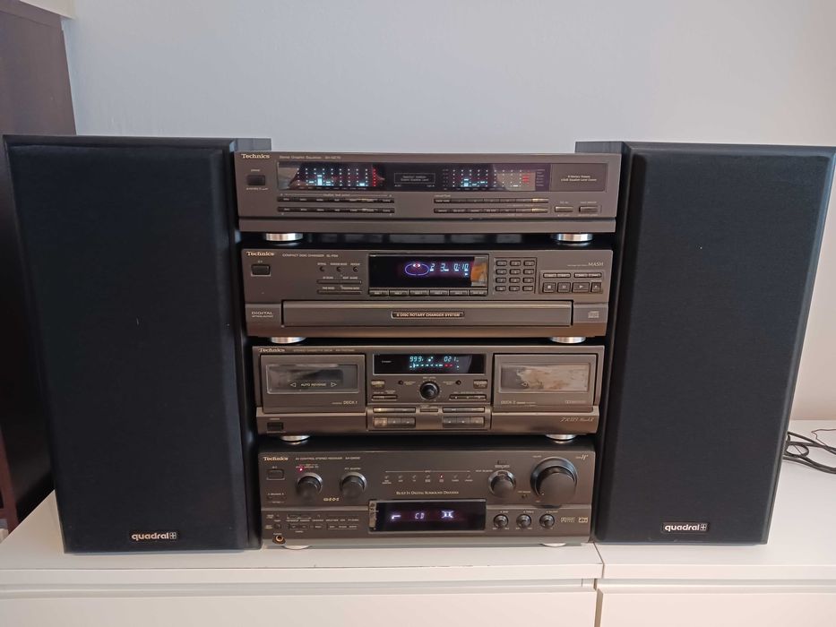 Technics zestaw 4 elementów plus głośniki Quadral