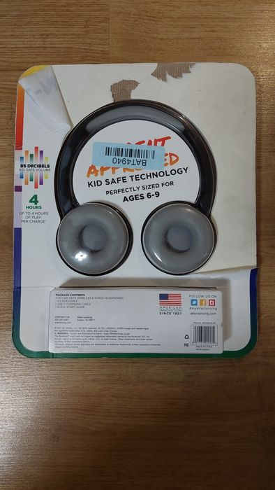 Słuchawki nauszne dla dzieci Altec Lansing Kid Safe 2-In-1 Bluetooth