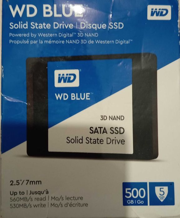 Disco SSD Interno WD Blue SATA 500GB 3D NAND