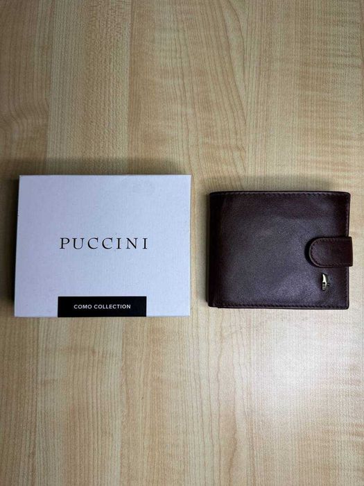 Portfel skórzany Puccini Como Collection brązowy