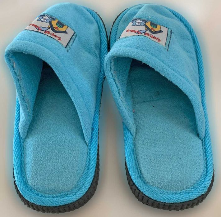 Chinelos de Quarto de Criança Unissexo, Azul, como Novos