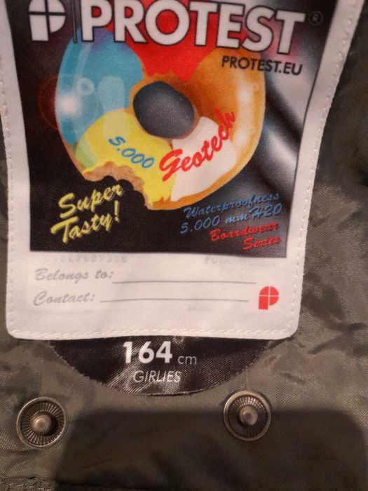 kurtka narciarska termoaktywna SoftShell, membrana 5000 Protest 164cm