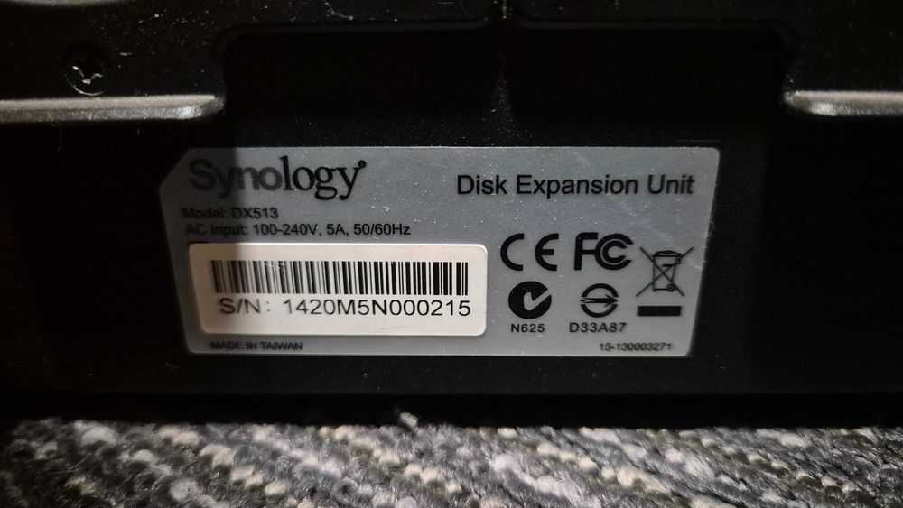 Synology DX513 – jednostka rozszerzająca NAS (5 zatok)