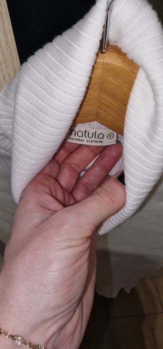 Natula - golf Bliskość białokremowa bawełna rozmiar S