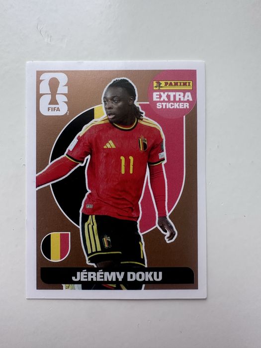 World  Cup Jeremy doku Extra Sticker panini