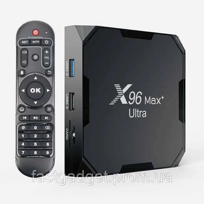 SmartTV X96Max Plus Ultra 4gb/32гб Amlogic s905x4 Android 11