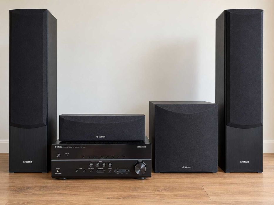 Yamaha RX-V485 + NS-F51 + NS-C51 + subwoofer – zestaw kina domowego