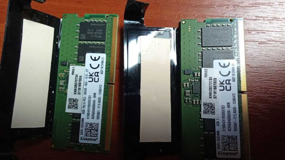 Оперативна пам'ять для ноутбука Kingston DDR-5 2 штуки по 8 ГБ