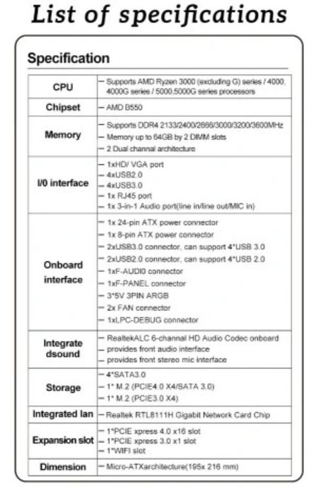 Soyo B550M ARGB Socket AM4 White Edition