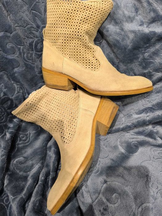 Botas Pele Nº40 Impecáveis