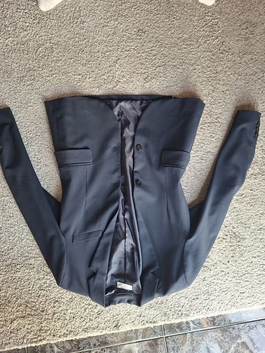 Fato completo (blazer e calças) azul escuro