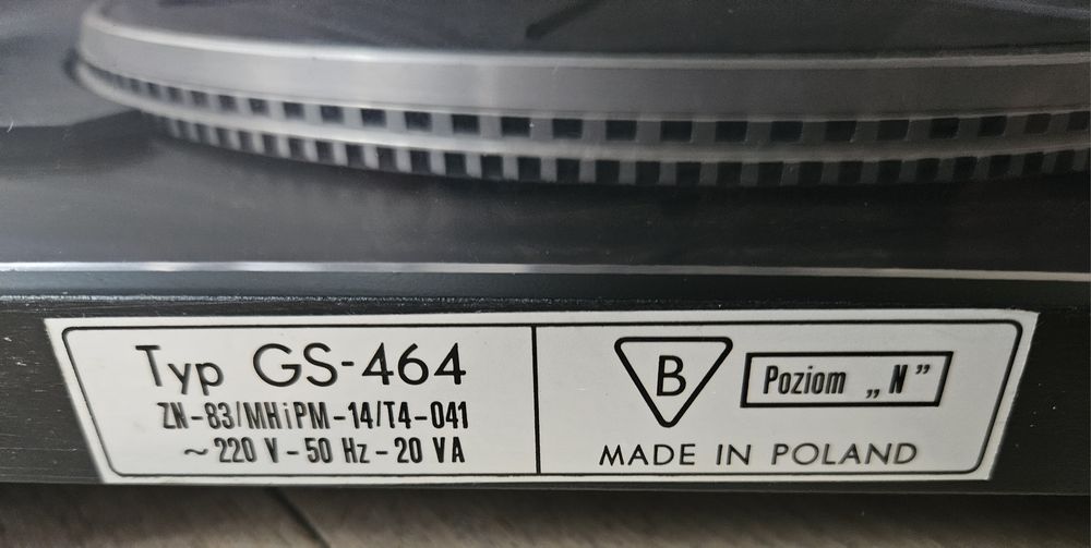 Adapter Unitra Fonica GS 464 PRL lata 80'