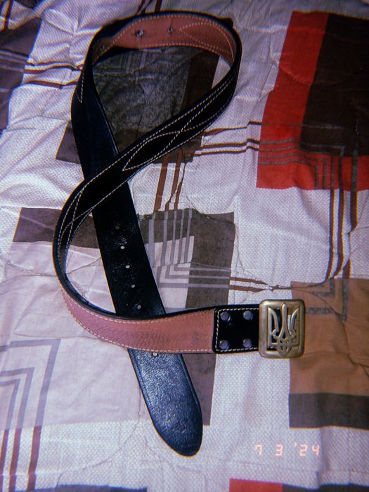 ремінь з бряжкою герб України кожзам