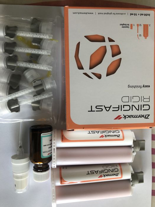 1 caixa de gengifast rigida para protese/dentaria