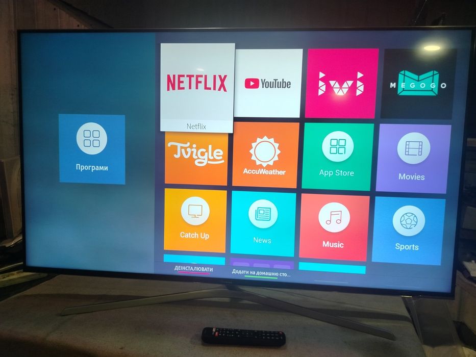 Телевізор Hisense 55” 4K Smart TV ULED UHD Wi-Fi HDR