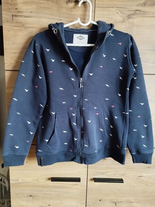 Lee Cooper S granatowa bluza na zamek kaptur kieszenie