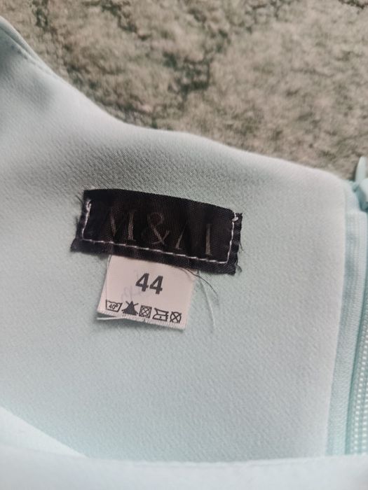 Elegancka turkusowa sukienka XL/XXL  M&M
