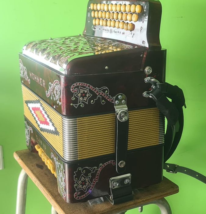 Concertina hohner clube 4 com 12 Baixos