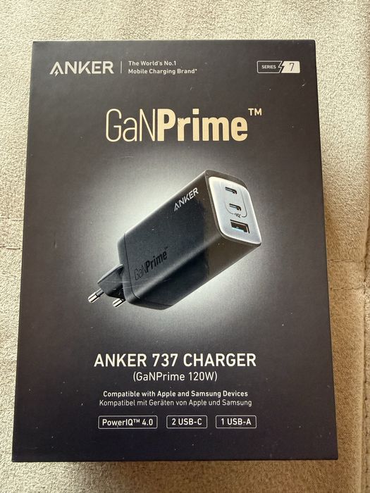 Carregador Anker Prime 737 (GaNPrime 120W)