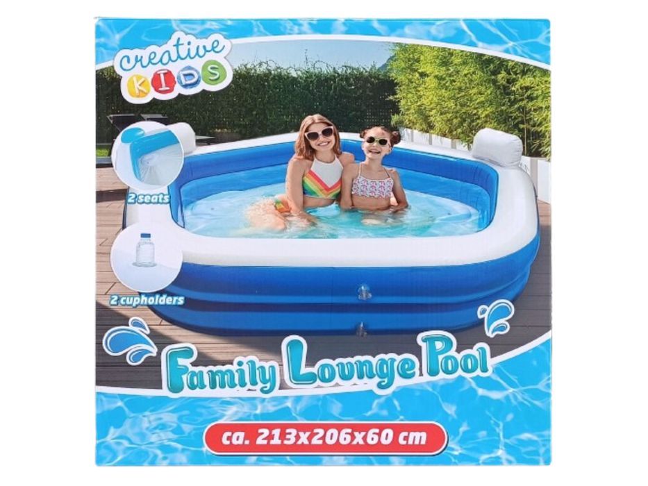 Dmuchany basen z siedziskiem 60x206x213cm - 400L