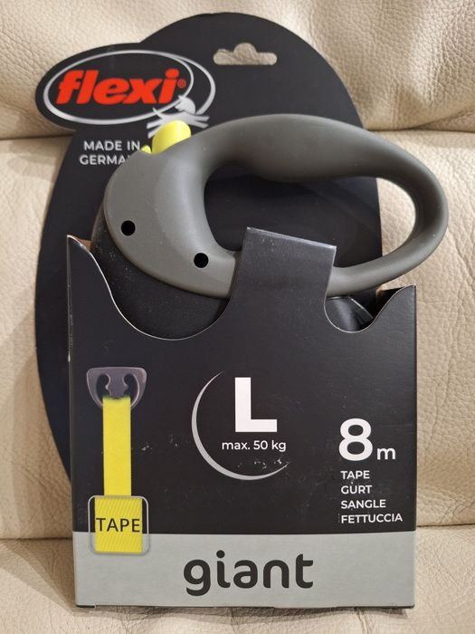 Automatyczna smycz Flexi Giant L Neon 8m max 50kg