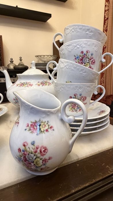 Conjunto de cha SPAL floral