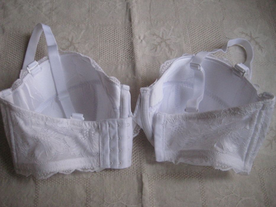 Stanik 80E 80G 36E strapless samonośny odpinane ramiączka