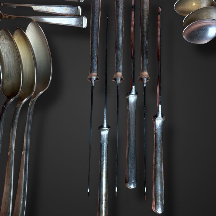 Bracia HENNEBERG zestaw sztućców dla 6os. Styl art deco B51/01056