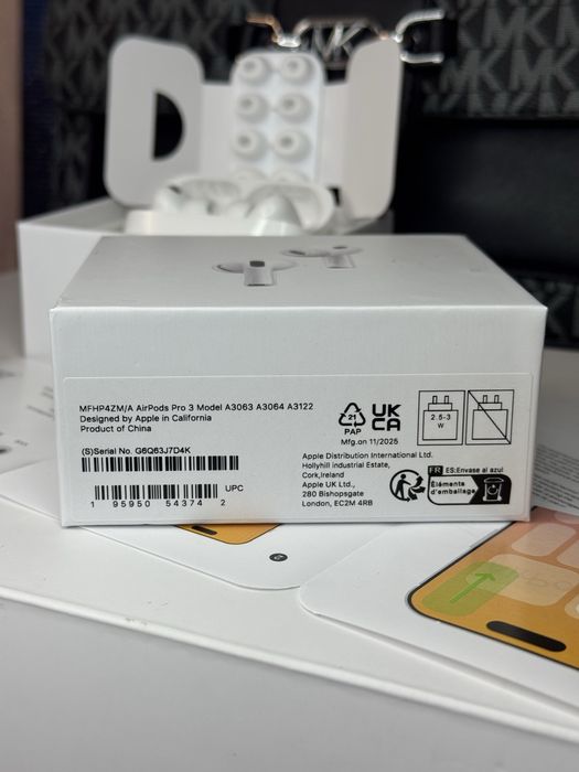 Навушники Apple Airpods Pro 3 Gen (Активне шумопоглинання)
