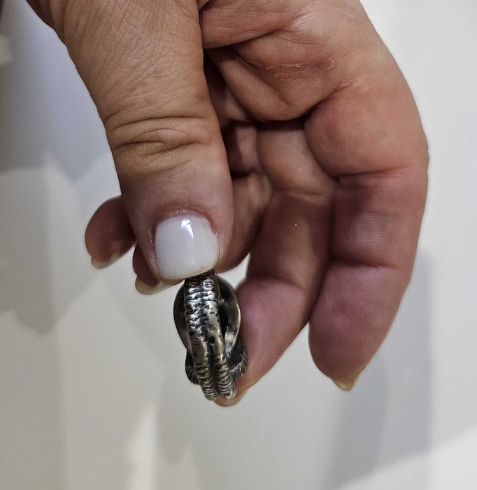 Conjunto anel e brincos em prata