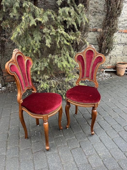 Stylowe Krzesła Ludwikowskie Krzesełko Ludwik Do Toaletki Lub Ozdobne