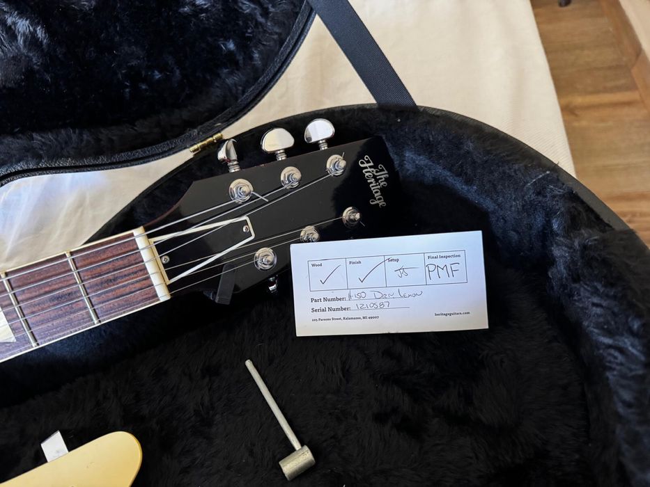 Heritage H-150 Les Paul Standard Dirty Lemon Burst