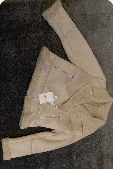 Kożuch Kożuszek Kurtka pilotka ramoneska 3 DESY XL