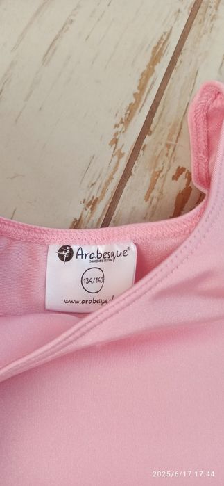 Body różowe baletowe akrobatyczne 128 Arabesque bdb