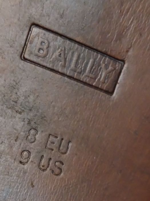 BALLY Туфлі чоловіч брендовіі  з натуральної шкіри, Італія. Розмір 42