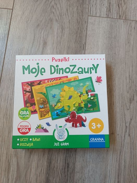 Gra edukacyjna z puzzlami Moje Dinozaury