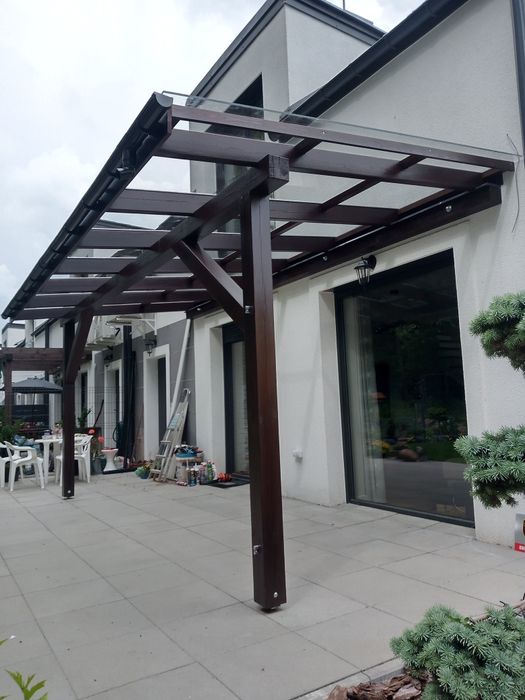 Zadaszenie tarasu poliwęglan szkło lamele pergola  zamów na 2026r.