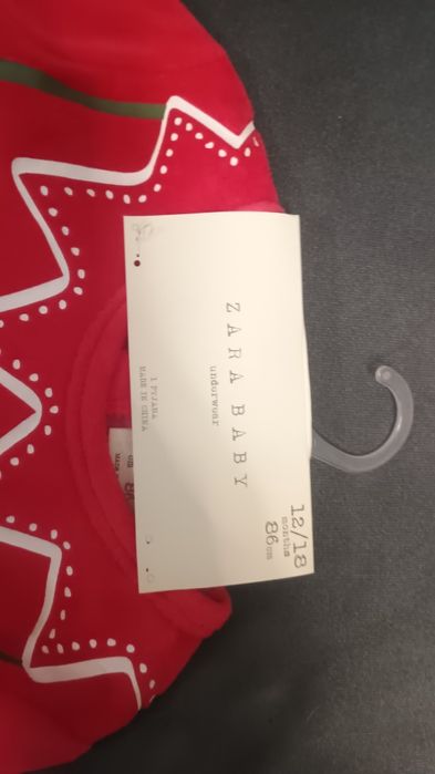 Świąteczny pajac pidżama nowy zara