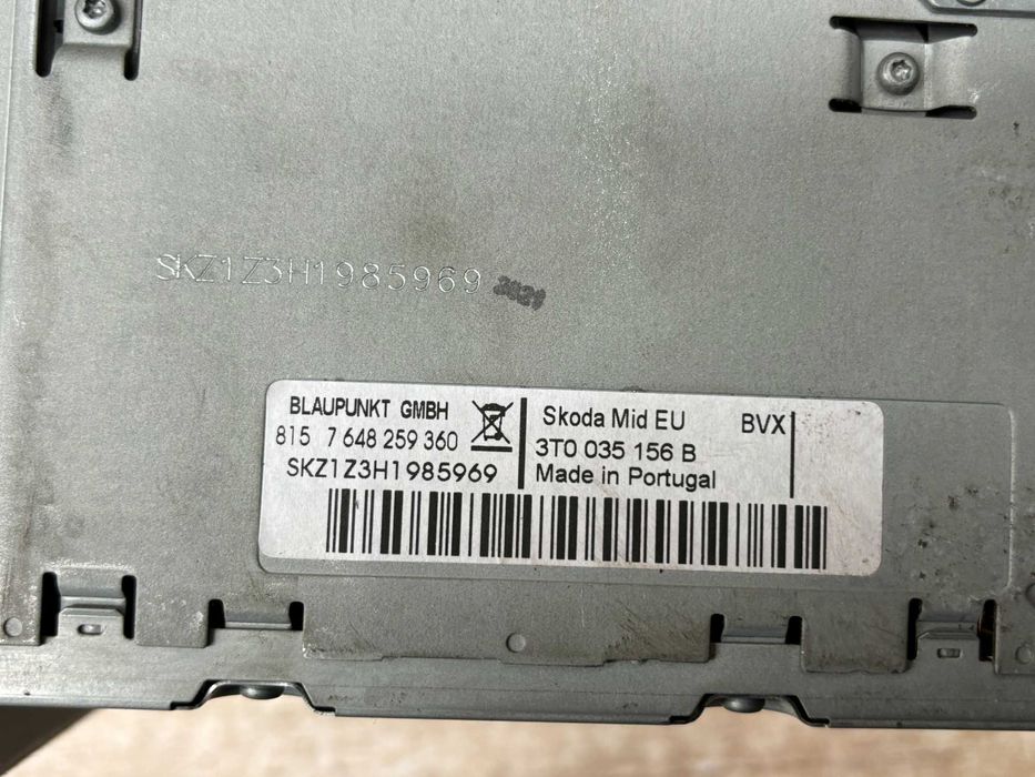 Radio Skoda SuperB II